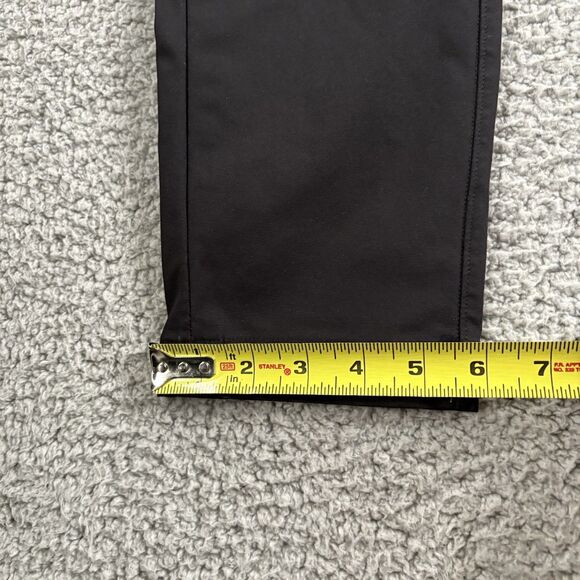 Lululemon Commision Pants Mens 30x30 Black Slim Fit Warpstreme Chino Khaki Pants - Picture 5 of 8